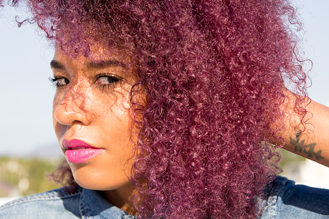 Victoria Gets Styled In Rich Pink And Lavender Hair Simone Digital